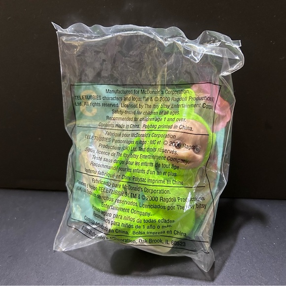 2000 Teletubbies McDonalds Happy Meal Toy Teletubbies Dipsy #3 keychain - Picture 3 of 8